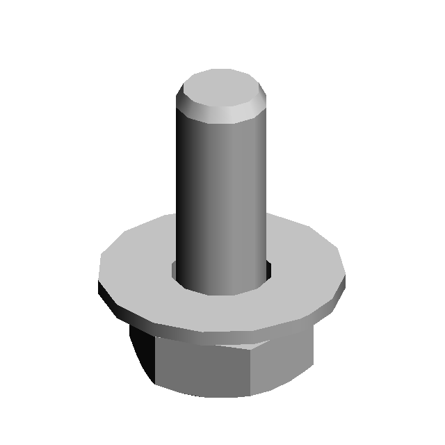 (x12)HEXAGONAL BOLT:W/WASHER:M3X8
