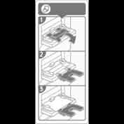 DECAL:OPERATION INSTRUCTIONS:EXTENSION TRAY:MANUAL FEED