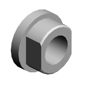 (x2)BUSHING:FLANGE TYPE:DIA6