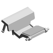 GROUND PLATE:TRAY BOTTOM PLATE:MANUAL FEED:INNER BACK