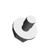 (x3)HEXAGONAL HEAD BOLT W/WASHER:M3X6