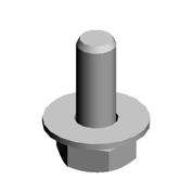 HEXAGONAL BOLT:W/WASHER:M3X8