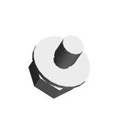 (x3)HEXAGONAL HEAD BOLT W/WASHER:M3X6