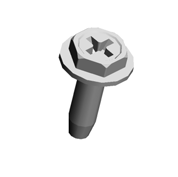 (x3)HEXAGON HEAD TAPPING SCREW:3X10