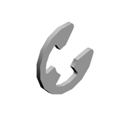 Сепараторное  кольцо  М4   (100 штук  в  упаковке), (x2)RETAINING RING - M4