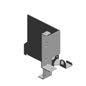 (x2)BRACKET:DC MOTOR:LEFT:PEEN