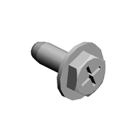 (x10)HEXAGON HEAD TAPPING SCREW:3X8