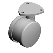 (x2)CASTER:1470N:DIA60