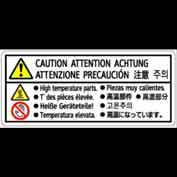 DECAL:H-TEMP WARNING