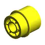 (x10)STEPPED SCREW:M3:DIA6:1.7MM:ROUND POINT