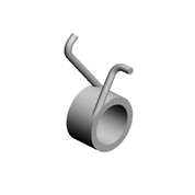 TORSION SPRING:DAMPER:DUPLEX:84N