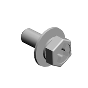 (x35)HEXAGONAL BOLT:DOUBLE SCREW:M3X8