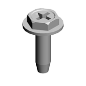 (x6)HEXAGON HEAD TAPPING SCREW:3X10