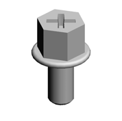 FLANGED HEXAGONAL HEAD BOLT:M4X8