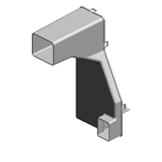 DUCT:CHARGE CORONA:EXHAUST:CONNECTING:FRONT