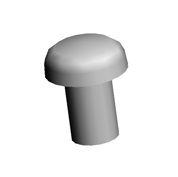 (x2)PHILIPS POLYCARBONATE SCREW - M4X6