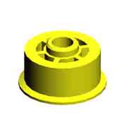 Шкив, (x5)PULLEY:IDLER:TRAILING EDGE