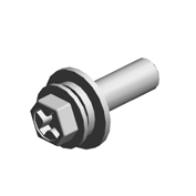 (x8)HEXAGON HEAD BOLT:DOUBLE SCREW:M4X14