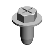 (x2)TAPPING SCREW:ROUND POINT:4X8