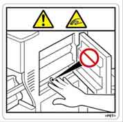 DECAL:CAUTION:PULL OUT:PAPER FEED