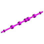 ROLLER:CONTACT IMAGE SENSOR:EXIT:DRIVE:PRESS FIT