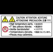 DECAL:H-TEMP WARNING:HEATER