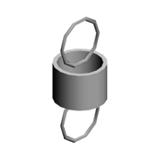 Пружина натяжения кронштейна шагового мотора, TENSION SPRING:BRACKET:DC STEPPER MOTOR