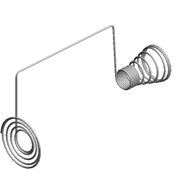 COIL SPRING:EARTH:TRAY BOTTOM PLATE