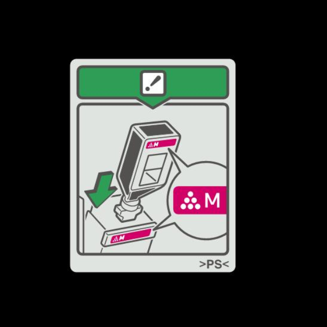 DECAL:COVER:TONER SUPPLY:M