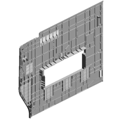 Элемент крышки, [E]COVER:LEFT MIDDLE201502-13 X/O