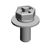(x8)HEXAGON HEAD BOLT:DOUBLE SCREW:M3X8:ROUND POINT