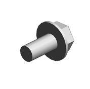 (x2)FLANGED HEXAGONAL HEAD BOLT:CASTER