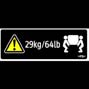 DECAL:CAUTION:WEIGHT:29KG:M202