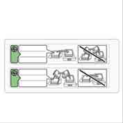 (x6)DECAL:CAUTION CHART:PAPER SET DIRECTION