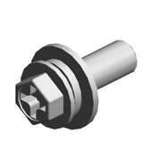 (x3)HEXAGONAL BOLT:DOUBLE SCREW:M4X12