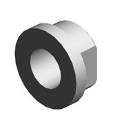 (x2)BUSHING:FLANGE TYPE:DIA6