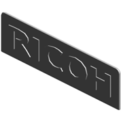 Пластина с логотипом RICOH, (x4)(IM C2000/C2000A/C2000G/C2500/C2500A/C2500G):PLATE:LOGOTYPE:RIC
