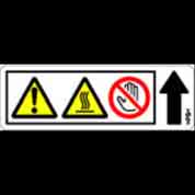 DECAL:H-TEMP WARNING:EXIT:FUSING201603-11 