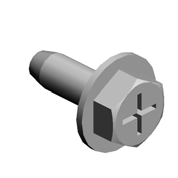 (x4)HEXAGON HEAD TAPPING SCREW:ES:3X8