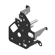 BRACKET:DC STEPPER MOTOR:GATE PAWL:ASS'Y