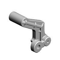 Задний разжимающий рычаг в сборе, LEVER-PRESSURE RELEASE-REAR-ASS'Y
