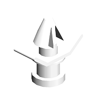 (x4)NYLON STUD