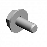 (x16)HEXAGONAL BOLT:W/WASHER:M3X8