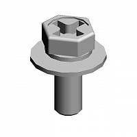 (x4)HEXAGONAL BOLT:DOUBLE SCREW:M3X8