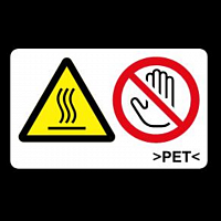 DECAL:WARNING (HIGH TEMPERATURE):FRONT