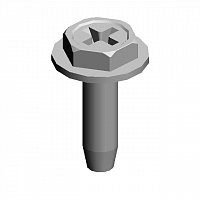 (x4)HEXAGON HEAD TAPPING SCREW:3X10