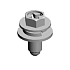 (x6)SCREW:SPRING WASHER:ROUND POINT:M4X10
