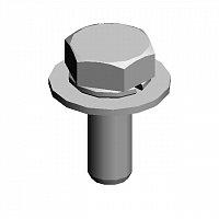 (x8)HEXAGONAL BOLT:W/WASHER:M3X8