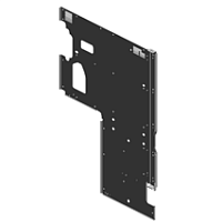 SUPPORTING PLATE:DOOR:FRONT LEFT:ASS'Y