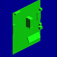 Плата DI-C1LA-EXP SERVICE в сборе, (D037)-PCB-SERVICE-ASS'Y201511-01 X/O